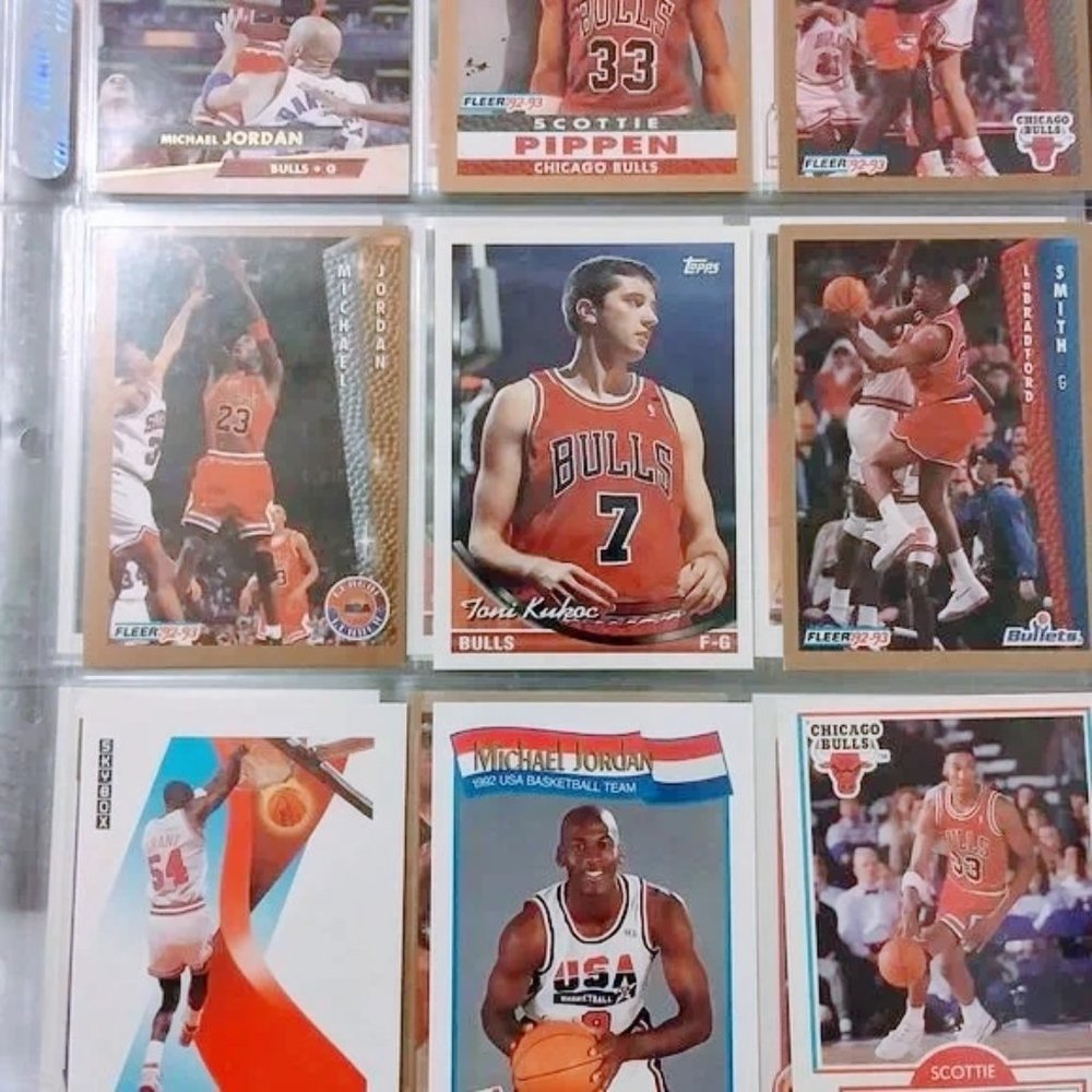 100 Vintage Basketball Trading Cards 1990s lot